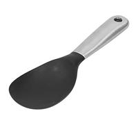 Rice Spoon, 24x7x3cm Stainless Steel Silicone Rice Scoop with Hanging Hole Non Stick CookingRice Serving Spoon for Salads Mashed Potato