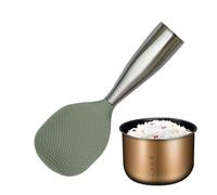 Rice Spoon Paddle - Standing Silicone Rice Cooker Spoon | Anti-Slip Scooper Kitchen Utensils for Food Preparation Cooking Serving Countertop Home Restaurant Vegetables Salad