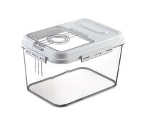 Rice Storage Container, Plastic Rice Bucket 7.5KG Cereal Grain Flour Containers Storage Sealed Moisture Proof Rice Bucket with Magnetic Lid