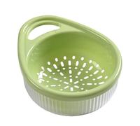 Rice Strainer and Kitchen Strainer Sets Strainer with Mixing Bowl Set, Pasta Strainer, Fruit Bowl Strainers, Double Layer Drainer Bowl, Storage Container