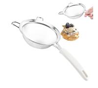 Rice Strainer - Double Layer Stainless Steel Fine Mesh Sieve,Baking Tools & Accessories for Household Home Cooking Baking Washing Restaurant