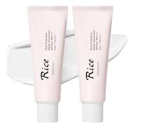 Rice Sunscreen SPF 50+ Face, Relief Sun Rice + Probiotics SPF 50 + Sun Cream Factor 50, Daily Lightweight Rice Suncream Korean Sunscreen for All Skin Types, Non-Greasy, 2PCS