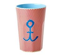 RICE Tall Melamine Cup with Anchor Print DK