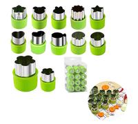 Rice Vegetable Fruit Cutter Mold 12pcs/set Stainless Steel Cake Cookie Biscuit Cutting Shape Tools