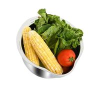 Rice Washing Strainer Bowl - Grain Wash Strainer for the Kitchen | Rice Washing Bowl with Spout, Multi-Purpose Strainer Bowl for Rice, Cereals and Simple Draining Tool for Rice Preparation