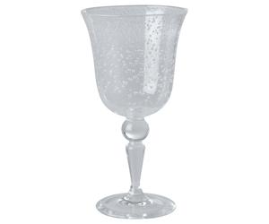 RICE - Wine Glass, Bubble Clear - Clear