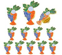 Riceshoot 12 Pcs First Communion Lapel Pin 1 Inch Gold Plate with Enamel Cross Religious Catholic First Communion Pin with Grapes and Wheat for Gift Giving Catholic Youth or Minister