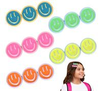 Riceshoot 5 Pcs Hair Barrettes Smile Face Hair Barrettes Preppy Cute Small, Y2k No Bend for Women Aesthetic Accessories Gifts, 5 Colors