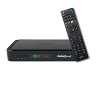 DIGIQUEST Tivùsat COMBO 4K Q99 Decoder | HEVC Main 10 HbbTV Satellite Receiver, Dual Tuner | Recording Function Activated | Mediaplayer, 2-in-1 Remote Control | Tivùsat Smart Card Included