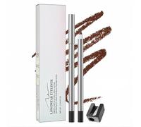 Rich Chocolate Brown Eyeliner Pencil For Defined Lines And Blending - Waterproof Smudge Proof Longwear Formula Creamy Smooth Glide Includes Sharpener For Mature Eyes, Soft Kohl Kajal Makeup