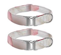 Rich floral charm on plain white paper Adjustable Pet Collar for Small Medium Large Dogs & Cats, Reflective Strip for Night Safety, Soft Comfort Pad