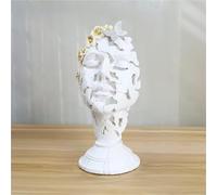 Rich Iron Cool Stuff to Put on Shelves European Style Creative Hollow Facial Statue With Butterfly Design 3 Colors To Choose From Room Decor Aesthetic(Wei)