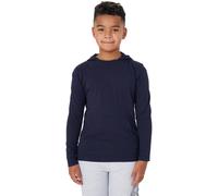 Brave Soul Boys Long Sleeve Hoodie with Set In Cotton Rich Navy 13 Years