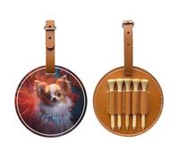Rich pet Dog Brown Golf tee Storage Bag - Easy to Carry Around and More efficient in Playing Golf