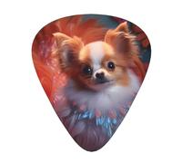 Rich pet dog Printed pick set - 12 pieces, thin, medium and thick guitar picks, suitable for guitar, bass, electric guitar and ukulele