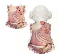 Rich Pig XL Pet Apparel for Small Dogs-Cute Summer Outfit for Puppy, Soft Breathable Pet Clothes for Cat