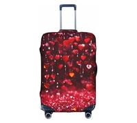 Rich&Rabbit Abstract Heart Print Suitcase Cover Washable Travel Luggage Protector Cover Baggage Decoraitve Cover (18-32in), White, L
