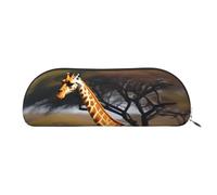 Rich&Rabbit Africa Giraffe Majestic Tree Print Versatile Zipper Pouches Cosmetics Tiny Accessories Small Parts Storage Bags, Silver, One Size