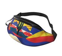Rich&Rabbit Arizona Flag-standard Print Multifunctional Waist Pack for Hiking Traveling Running Mountain Treks, Black, One Size