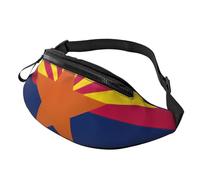 Rich&Rabbit Arizona state flag Print Multifunctional Waist Pack for Hiking Traveling Running Mountain Treks, Black, One Size