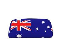 Rich&Rabbit Australian flag Print Zipper Cosmetic Makeup Pouch Bag Portable Travel Storage Bag Daily Use Purse, Gold, One Size