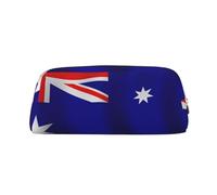 Rich&Rabbit Australian flag Print Zipper Cosmetic Makeup Pouch Bag Portable Travel Storage Bag Daily Use Purse, Gold, One Size