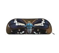 Rich&Rabbit Beautiful moth wings Print Versatile Zipper Pouches Cosmetics Tiny Accessories Small Parts Storage Bags, Gold, One Size