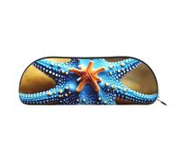 Rich&Rabbit Beautiful starfish Print Versatile Zipper Pouches Cosmetics Tiny Accessories Small Parts Storage Bags, Silver, One Size