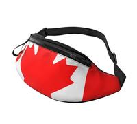 Rich&Rabbit Canadian flag Print Multifunctional Waist Pack for Hiking Traveling Running Mountain Treks, Black, One Size