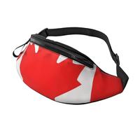 Rich&Rabbit Canadian flag Print Multifunctional Waist Pack for Hiking Traveling Running Mountain Treks, Black, One Size