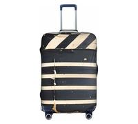 Rich&Rabbit Classic Movie Clapboard Black Print Suitcase Cover Washable Travel Luggage Protector Cover Baggage Decoraitve Cover (18-32in), White, L