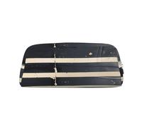 Rich&Rabbit Classic Movie Clapboard Black Print Zipper Cosmetic Makeup Pouch Bag Portable Travel Storage Bag Daily Use Purse, Silver, One Size