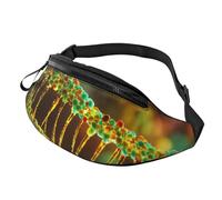 Rich&Rabbit DNA Chain Photo Print Multifunctional Waist Pack for Hiking Traveling Running Mountain Treks, Black, One Size