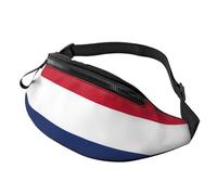 Rich&Rabbit Dutch flag Print Multifunctional Waist Pack for Hiking Traveling Running Mountain Treks, Black, One Size