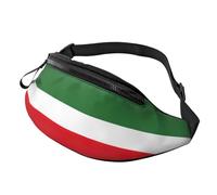 Rich&Rabbit Flag Of Chechen Republic Print Multifunctional Waist Pack for Hiking Traveling Running Mountain Treks, Black, One Size