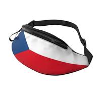 Rich&Rabbit Flag Of Czech Republic Print Multifunctional Waist Pack for Hiking Traveling Running Mountain Treks, Black, One Size