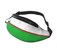 Rich&Rabbit Flag Of Republic Of Uzbekistan Print Multifunctional Waist Pack for Hiking Traveling Running Mountain Treks, Black, One Size