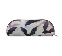 Rich&Rabbit Halloween Bats Grey Print Versatile Zipper Pouches Cosmetics Tiny Accessories Small Parts Storage Bags, Gold, One Size