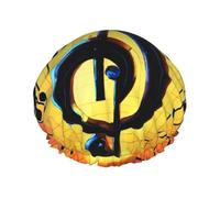 Rich&Rabbit Music Note Print Shower Cap for Women Stretchy Reusable Leakproof Double Layer