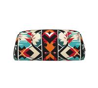Rich&Rabbit Native American Patterns Print Zipper Cosmetic Makeup Pouch Bag Portable Travel Storage Bag Daily Use Purse, Gold, One Size