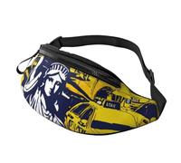 Rich&Rabbit New York City Print Multifunctional Waist Pack for Hiking Traveling Running Mountain Treks, Black, One Size