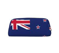 Rich&Rabbit New Zealand Flag Print Zipper Cosmetic Makeup Pouch Bag Portable Travel Storage Bag Daily Use Purse, Gold, One Size