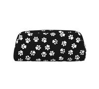 Rich&Rabbit Paw Print Print Zipper Cosmetic Makeup Pouch Bag Portable Travel Storage Bag Daily Use Purse, Gold, One Size