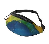 Rich&Rabbit Small rainbow Print Multifunctional Waist Pack for Hiking Traveling Running Mountain Treks, Black, One Size