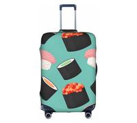 Rich&Rabbit Sushi Food Printed Washable Travel Luggage Protective Cover 1 Piece Luggage Protector Cover (18-32 inch), white, XL