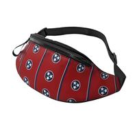 Rich&Rabbit Tennessee state flag Print Multifunctional Waist Pack for Hiking Traveling Running Mountain Treks, Black, One Size