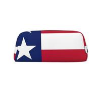Rich&Rabbit Texas State Flag Print Zipper Cosmetic Makeup Pouch Bag Portable Travel Storage Bag Daily Use Purse, Silver, One Size