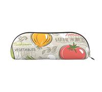 Rich&Rabbit Vegetable Fruit Print Versatile Zipper Pouches Cosmetics Tiny Accessories Small Parts Storage Bags, Gold, One Size