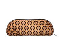 Rich&Rabbit Wicker Woven Grid Print Versatile Zipper Pouches Cosmetics Tiny Accessories Small Parts Storage Bags, Silver, One Size