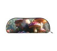 Rich&Rabbit Wild Mushroom Print Versatile Zipper Pouches Cosmetics Tiny Accessories Small Parts Storage Bags, Gold, One Size